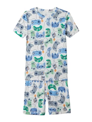 GAP Boys Short John Pajama Set Hawaiian Red 4