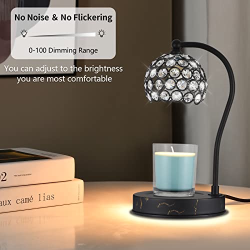 copinpin Candle Warmer Lamp, 2 Bulbs with Candle Warmer with Timer Height Adjustable, Electric Wax Melt Warmer for Scented, Candle Holder Home Decor, Valentine's Day Gift…