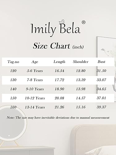 Imily Bela Girls Bell Sleeve V Neck Knit Sweaters Kids Fashion Crop Pullover Sweater Tops Beige