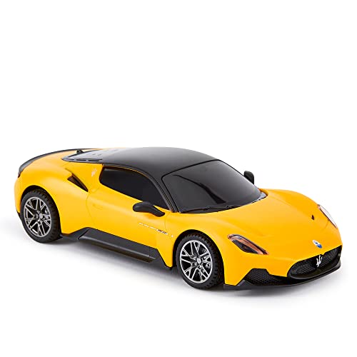 1:24 Scale Officially Licensed RC Maserati MC20, Yellow Sport Racing Hobby Toy Car Model Vehicle for Boys Girls and Adults Gift