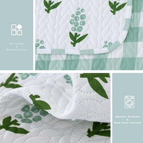 Shanghan Home Grey Quilt Set, 3 Piece King Size Soft Bedspread & Coverlet Set for All Season, Lightweight Coin Pattern Quilt Bedding Set - 100% Microfiber - 104"x94"(1 Quilt, 2 Shams)