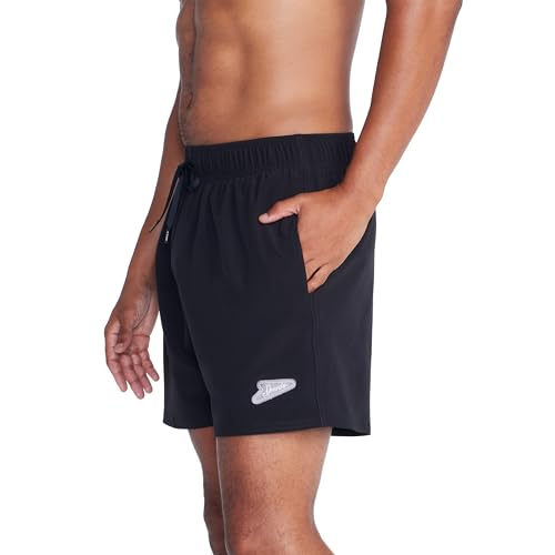 Speedo Men's Swim Trunk Knee Length Volley Comfort Liner Solid Speedo Navy, Large