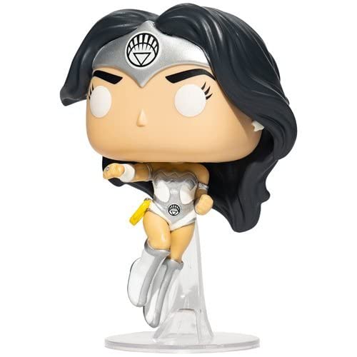 Wonder Woman 80th Anniversary White Lantern Glow-in-The-Dark Pop! Vinyl Figure - Entertainment Earth Exclusive (Bundled with EcoTek Protector Case to Protect Display Box)