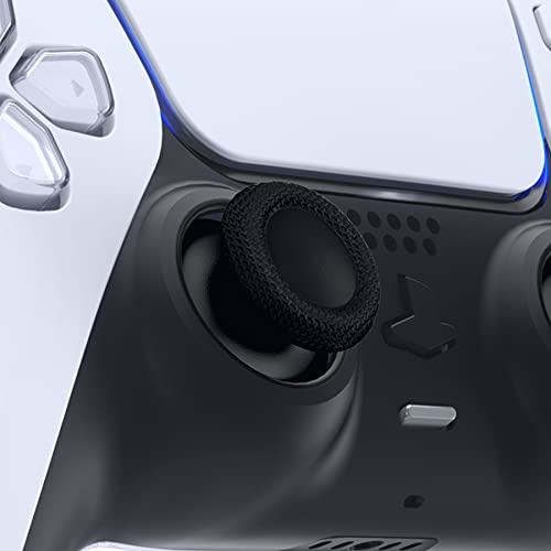 eXtremeRate Clear Red Replacement Thumbsticks for PS5 Controller, Custom Analog Stick Joystick Compatible with PS5, for PS4 All Model Controller - Controller NOT Included