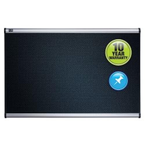 Quartet Bulletin Board, 3' x 2', Embossed, Hi-Density Foam, Aluminum Frame (B343A)