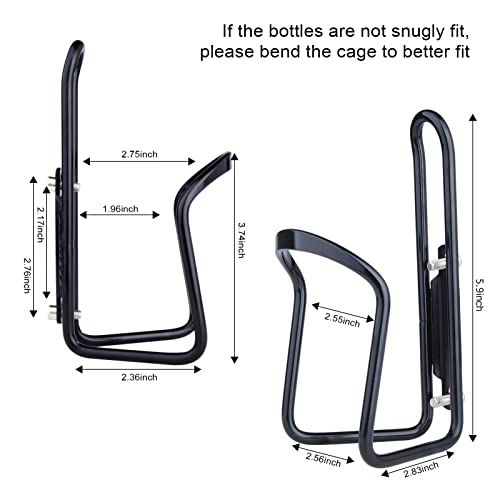 FiveBox Aluminum Alloy Biking Bicycle Water Bottle Cage Holder, Cycling Bike Water Bottle Cage