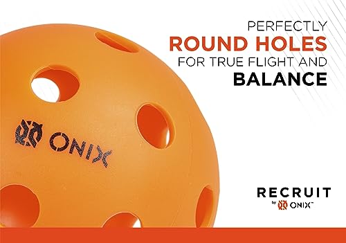 Onix Recruit Indoor Ready to Play Superior Welding Design Pickleball Ball