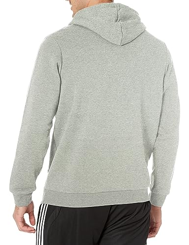 adidas Men's Essentials Fleece 3-stripes Hoodie, Medium Grey Heather, 3X-Large Tall