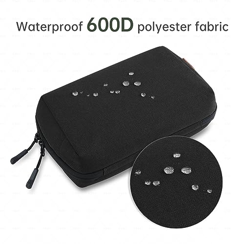 simtoper Electronic Organizer Travel Case Bag for Cables, Switch, SD card, Passport and More – Ultimate Protection & Portability Waterproof (Black)