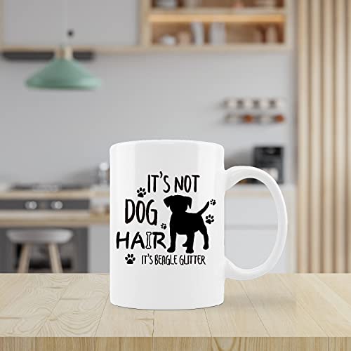 kunlisa Funny Newfie Mug Cup,It's Not Dog Hair It's Newfie Glitter Ceramic Mug-11oz Coffee Milk Tea Mug Cup,Gifts For Dog Lovers Newfie Mom Dog Mom Women Men Teen Girls,Pet Lovers Coworkers Gifts