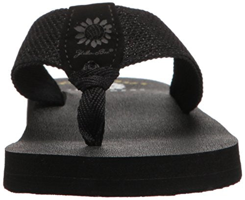 Yellow Box Women's Dax Sandal, Black, 6 M US