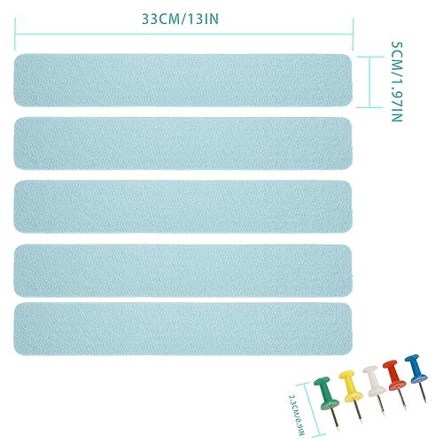 Bulletin Board Cork Board Cork Boards for Walls Cork Board for Office Pin Board Bulletin Boards for Walls (Blue)
