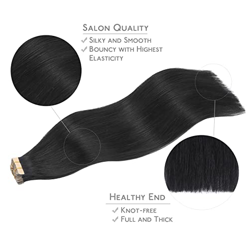 WENNALIFE Wire Hair Extensions (Increase 50% Lifespan) Real Human Hair 12 inch 100g Light Ash Brown Remy Real Hair Extensions Invisible Wire Hair Extensions Human Hair Natural Fish Line Straight Hair