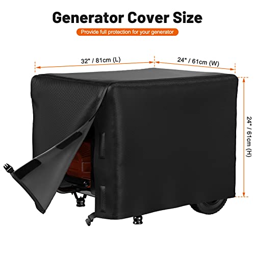 Mrrihand Patio Furniture Covers, 4 Piece Outdoor Furniture Cover Waterproof includ Ourdoor Sofa Cover, 2 Chair Covers, Coffee Table Cover with Windproof Buckle Strap and Adjustable Drawstring