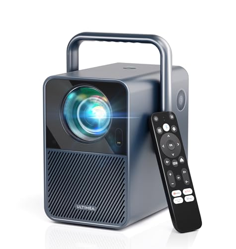 ULTIMEA Projector 4K Decoding Android TV 11.0 with Netflix, 1000 ANSI Lumens Projector Native 1080P, Projector with WiFi 6 Bluetooth 5.3, Portable Home Cinema Proyector, Poseidon E40