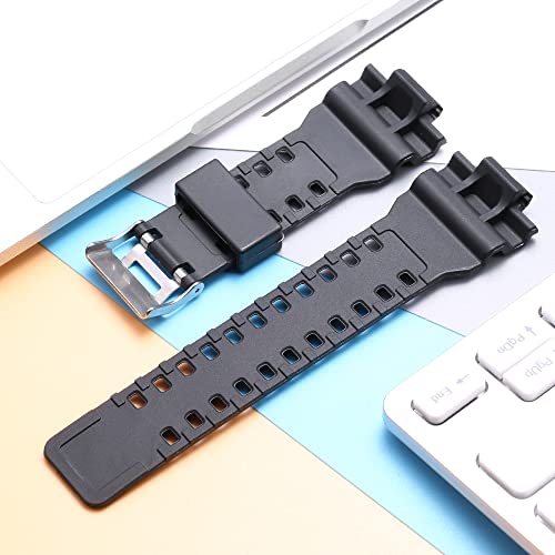 WRISTARMOR Resin Replacement Watch Band for Casio G-Shock GD120/GA-100/GA-110/GA-700 Mens Strap