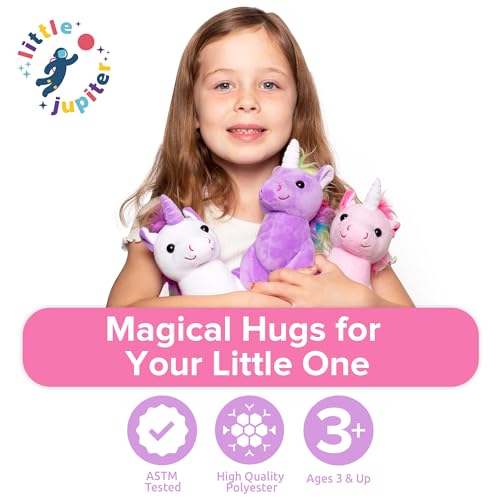 Plush Unicorn Stuffed Animal 7.5" - Stuffed Unicorn Plush - Girl Stuffed Animals - Unicorn Stuffed Animals for Girls - Unicorn Stuff - Unicorn Stuffy - Unicorn Plushies for Girls - Easter (3Pack)