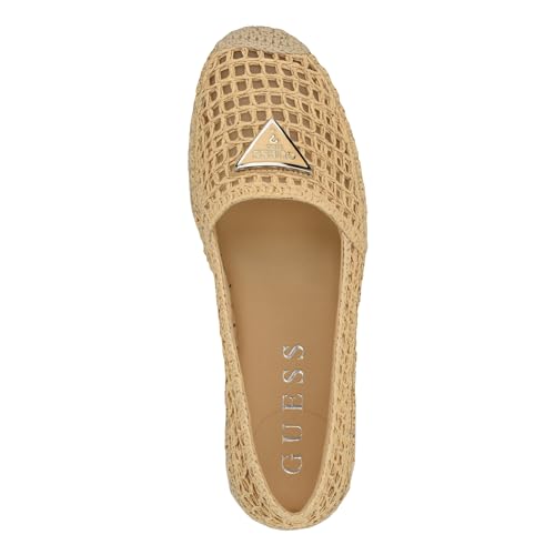 GUESS Women's MONES Ballet Flat, Natural 110, 10