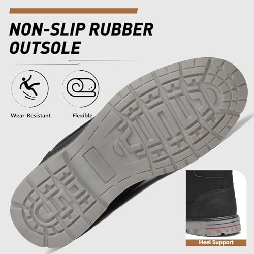 Mishansha Mens Winter Hiking Boots Waterproof Warm Snow Boots for Men Outdoor Trekking Camping
