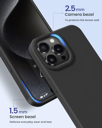 BUYDOT for iPhone 15 Case Liquid Silicone Slim Shockproof Protective Cover 6.1 Inch Anti-Scratch Drop Protection,Matcha Green