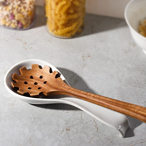 Ceramic Spoon Rests for Kitchen Spoon Rest for Stove Top Countertop Utensil Rest Ladle Spoon Holder for Cooking Home Decor