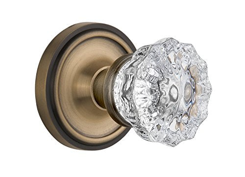 Nostalgic Warehouse Classic Rosette with Crystal Door Knob