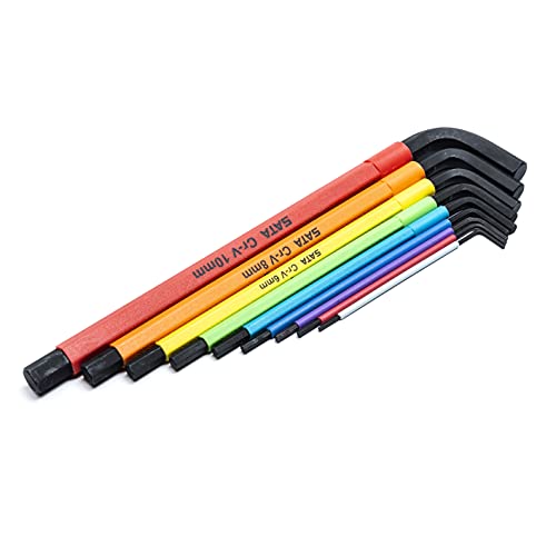 SATA 9-Piece Hex Key Colored Set - ST09107CHBSJ