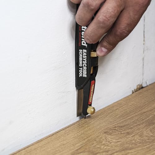 Trend EasyScribe Scribing Tool, Accurate Scribing Solution for Carpenters, Joiners, Tilers, Kitchen & Shop Fitters, E/SCRIBE, Black