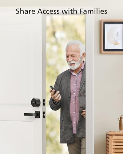 Philips Wi-Fi Smart Lock, Turn Your Existing Deadbolt into a Smart Door Lock, Built-in WiFi, APP Remote Control, Keyless Entry Door Lock, Auto-Lock, Lock Status Logging, Multiple Alarm, Matte Black