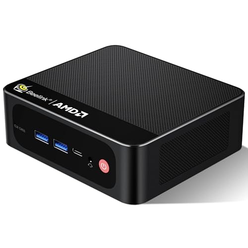 Beelink Mini PC SER5 Pro 5800H, AMD Ryzen 7 5800H(Up to 4.4GHz), 16GB DDR4 1TB M.2 PCIe3.0 SSD High-Performance Mini Computers, Support 4k Triple Display/ WiFi6/ BT5.2/ 1000Mbps LAN Home/Office