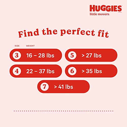 Huggies Size 5 Diapers, Little Movers Baby Diapers, Size 5 (27+ lbs), 120 Count (2 Packs of 60) Package May Vary