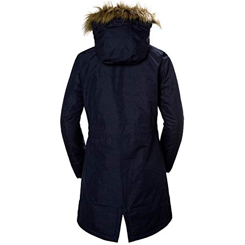 Helly Hansen Women's Mayen Waterproof Breathable Parka Insulated Hooded Jacket, 597 Navy, X-Small