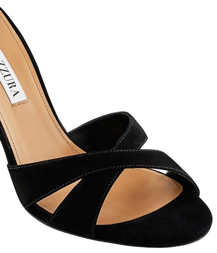 Aquazzura Divine Sandal 85, Black, 5