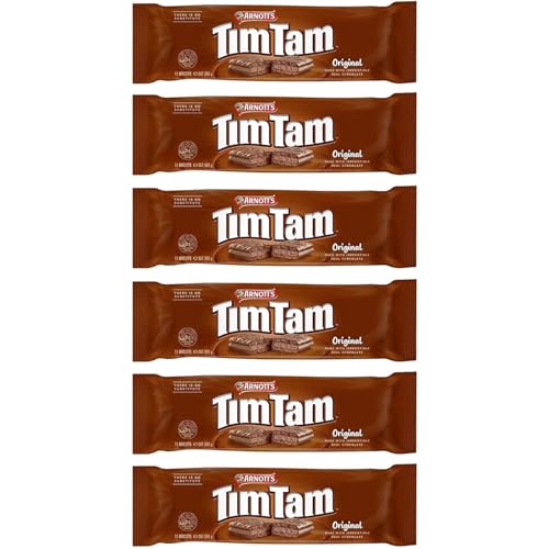 Arnott’s Tim Tam Chocolate Biscuits – 6 Pack – Original Australian Recipe – 66 Cookies Total – Imported from Australia