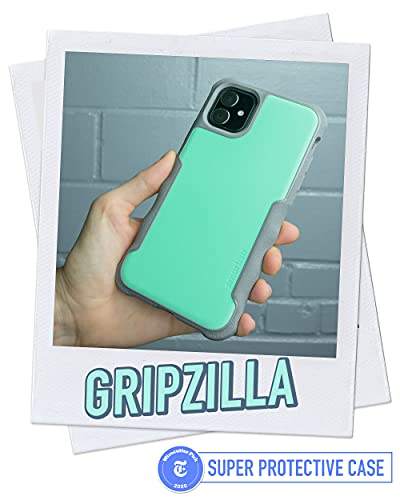 Smartish iPhone 11 Armor Case - Gripzilla [Rugged + Protective] Slim Tough Grip Cover - Minty Fine