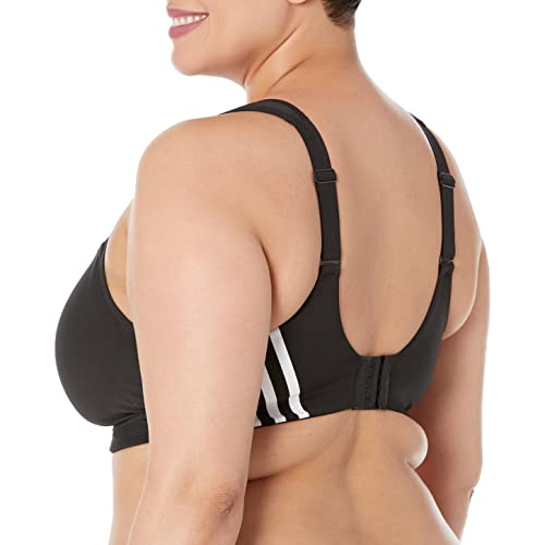 adidas womens Tlrd Impact Training High Support Sports Bra, Black/White, X-Small US