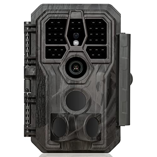 GardePro E5S Trail Camera, 64MP 1296p, HD Game Cameras with 100ft Night Vision, Ultra Fast 0.1s Motion Activated, Waterproof, Camo