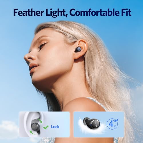 EarFun Free 2S Wireless Earbuds, [Upgraded Version] Bluetooth Earbuds with Deep Bass, 4 Mics for Clear Call, Customizable EQ App, IPX7 Waterproof in-Ear Headphones, 30H Playtime, Wireless Charging