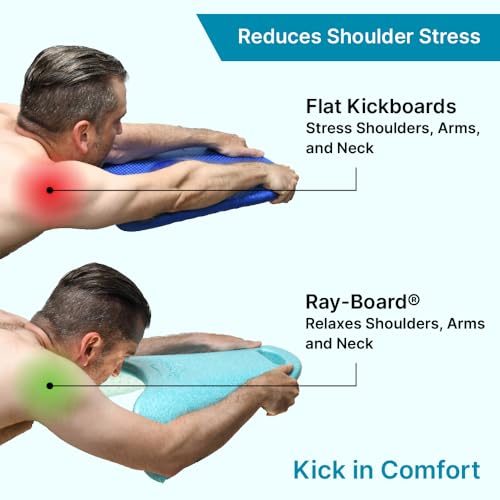 Ray-Board Kickboard (Speckled Blue, Adult/Large)