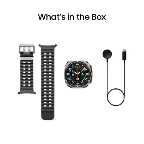 Samsung Galaxy Watch Ultra (2024) 47mm LTE AI Smartwatch w/Energy Score, Wellness Tips, Heart Rate Tracking, Sleep Monitor, Fitness Tracker, GPS,Titanium Silver [US Version, 1Yr Manufacturer Warranty]