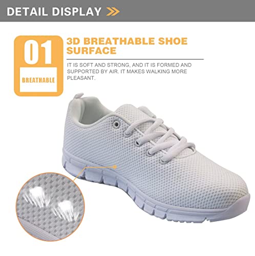 GIFTPUZZ Mushroom Men Athletic Mesh Breathable Casual Sneakers Lace Up Running Comfort Sports Tennis Shoes Platform Shoes Gym Lace Up Walking