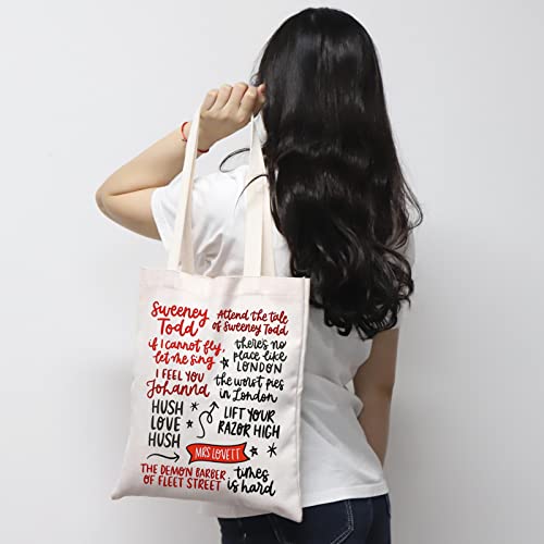 MNIGIU S-Todd Tote Bag S-Todd Musical Tote S-Todd Musical Merch S-Todd Quote (Todd Black)