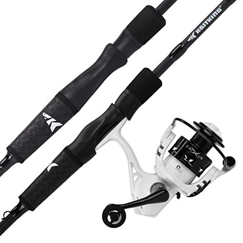 KastKing Crixus Fishing Rod and Reel Combo, Spinning, 6ft, Medium Light, 2pcs, 2000 Reel