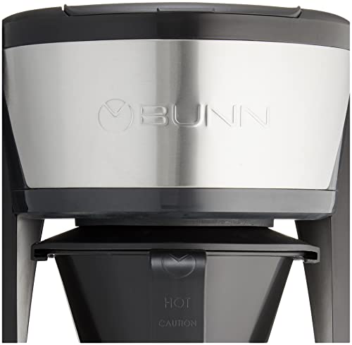 BUNN Heat N Brew Programmable Coffee Maker, 10 cup, Stainless Steel, HB