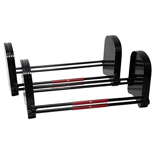 PowerBlock EXP 70-90lb. Dumbbell Kit, Stage 3 Expansion Kit, Only Compatible After Stage 1 & Stage 2 EXP Adjustable Dumbbells Purchase, Durable Steel, Innovative Workout Equipment, 2 Pack