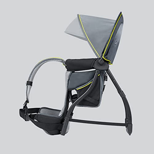 Chicco SmartSupport Aluminum Frame Backpack Carrier, Lightweight Baby Backpack Carrier | Solar/Grey