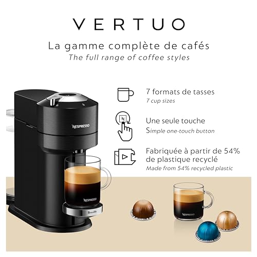 Nespresso Vertuo Next Premium Coffee and Espresso Maker by Breville with Aeroccino Milk Frother