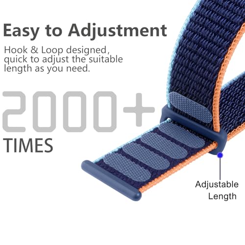 Lenrao 3 Pack Sport Nylon Bands Compatible with Apple Watch Band 46mm 45mm 40mm 41mm 42mm 38mm 44mm 49mm, Stretchy Loop Soft Women Men Strap Compatible for iWatch band Series Ultra2 10 SE 9 37