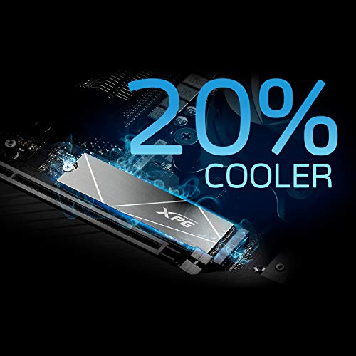 XPG GAMMIX S50 CORE PCIe Gen4 x4 1TB M.2 2280 NVMe Internal Solid State Drive, Up to 3500 MB/s (SGAMMIXS50C-1000G-CS)