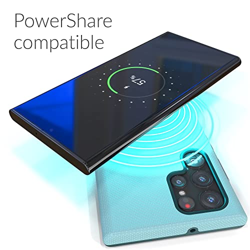 Crave Dual Guard for Samsung Galaxy S22 Ultra Case, Shockproof Protection Dual Layer Case for Samsung Galaxy S22 Ultra, S22 Ultra 5G - Aqua